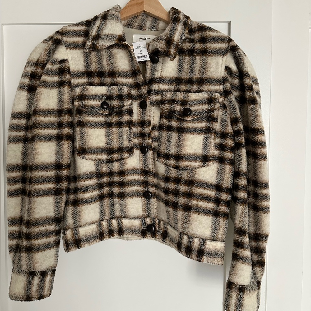 Isabel Marant Leiko Checked Coat NWT